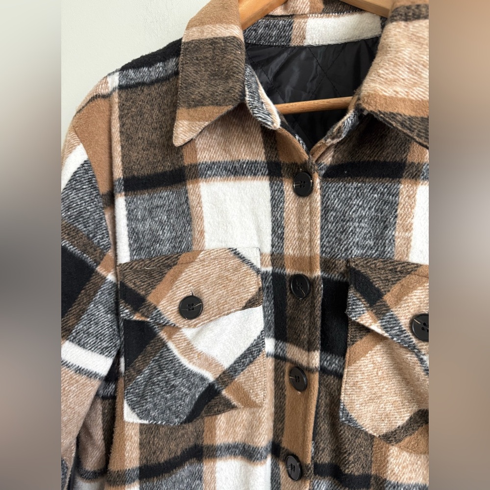 Quilted Flannel Shacket - image 2